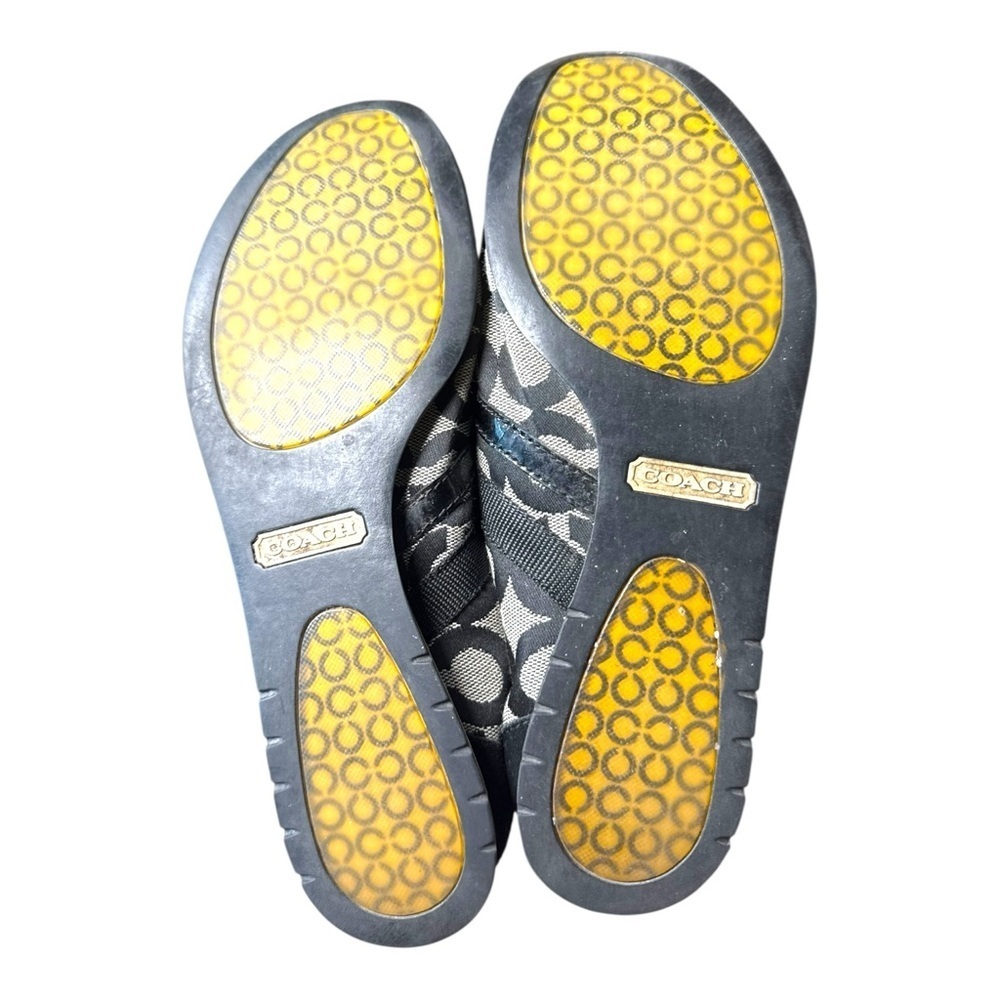 ▶️ Coach ◀️ Kathleen Black and Gray Lace up shoes  7.5 Signature C - Picture 12 of 13